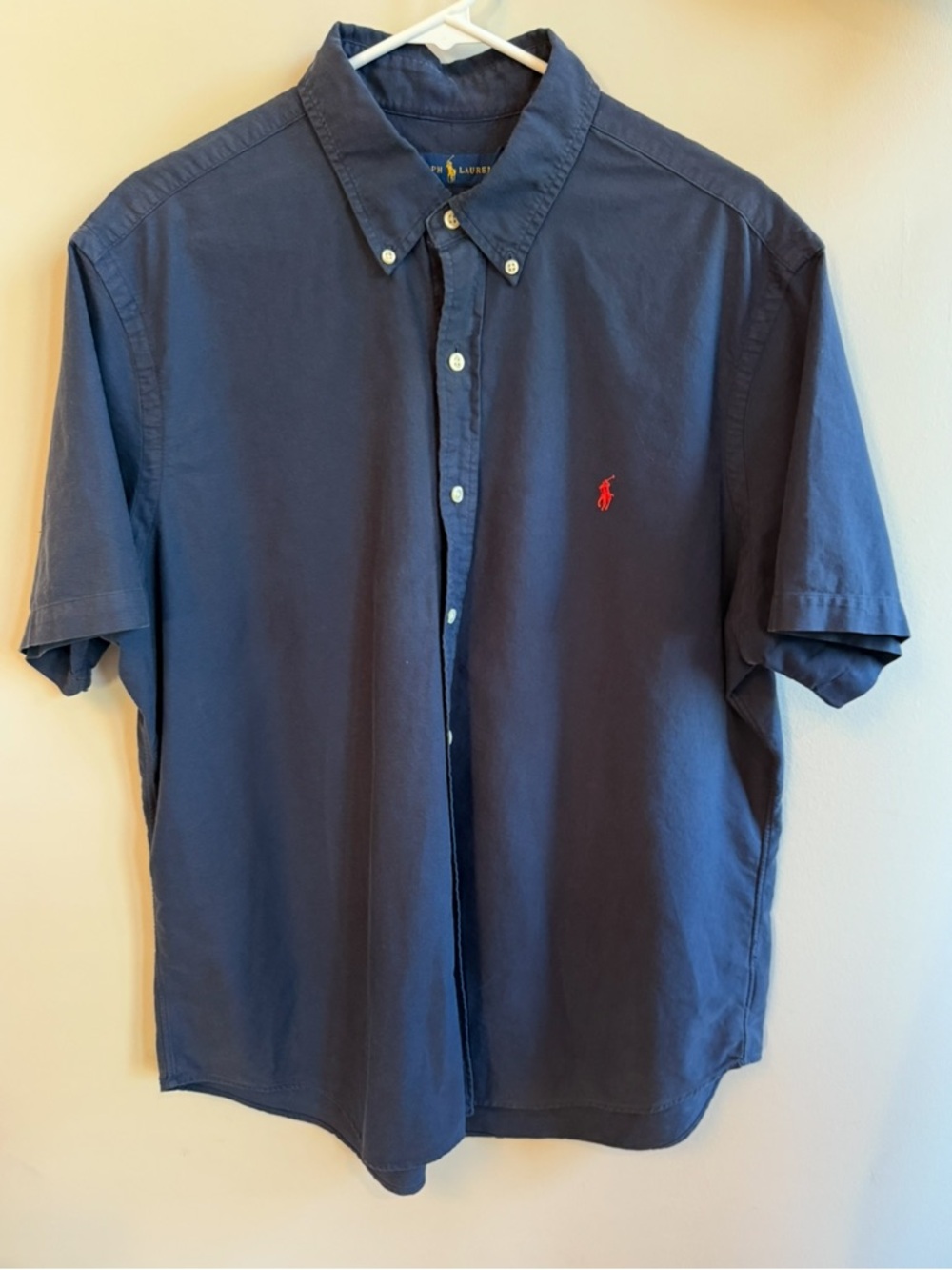 Ralph Lauren Short Sleeve Button down shirt in Navy Blue